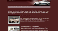 Desktop Screenshot of kolkatacarrental.net